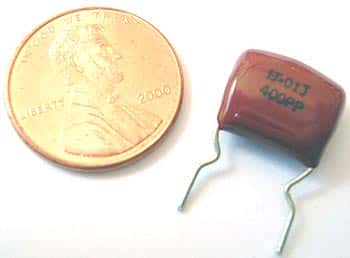 0.01uF .01uF 400V 5% .4 LS Radial Film Capacitors - click for details