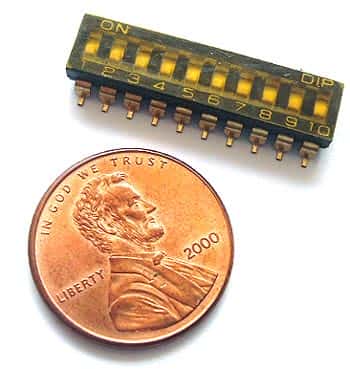 DIP Switch ~ Surface Mount SMT SMD ~ 10 Position CTS