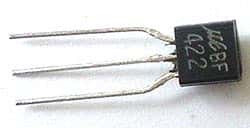 Transistor ~ BF422 NPN 500mA .05A 250V T092