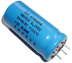 8800uF 6.3V Radial Electrolytic Capacitor Nippon® 674D856