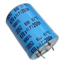 470uF 200V Radial Snap In Electrolytic Capacitor Nippon 80D471P200KD2D