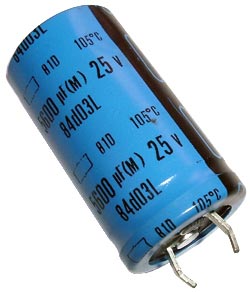 5600uF 25V Snap Mount Electrolytic Capacitor Nippon 81D Series