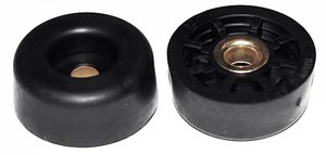 Screw-On Rubber Recessed Bumpers Cabinet Feet  .437 x 1.062 in.