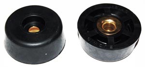 Screw-On Rubber Recessed Bumpers Cabinet Feet  .50 x 1.312 in.