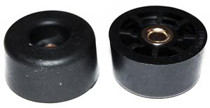 Screw-On Rubber Recessed Bumpers Cabinet Feet  .375 x .750 in.