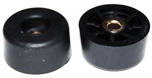 Screw-On Rubber Recessed Bumpers Cabinet Feet  .531 x 1.062 in.