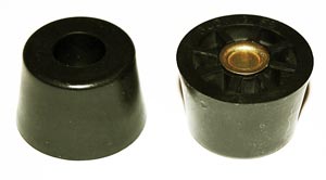 Screw-On Rubber Recessed Bumpers Cabinet Feet  .625 x .932 in.