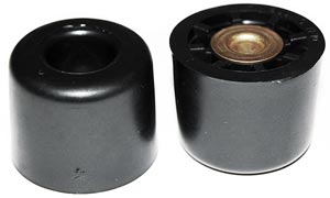Screw-On Rubber Recessed Bumpers Cabinet Feet  .875 x 1.125 in.