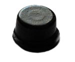 Black Cylindrical Self-Adhesive Rubber Feet Round Bumpers  9.5mm x 4.8mm