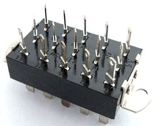 P-315-AB 15 Pin Jones Plug Connector with Angle Brackets 10A