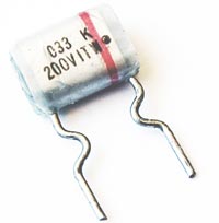 0.033uF .033 uF 200V Radial Paper Capacitors ITW