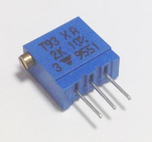 2K ohm Trim Pot Variable Resistor Vishay T93XA202KT20