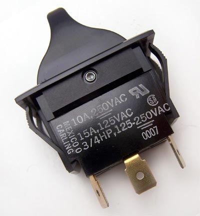 TIGC51-7S-BL-NBL Rocker Switch 10A 250V Tippette Carlingswitch