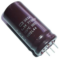 7700uF 6.3V Radial Electrolytic Capacitor Nippon Chemi Con® URZA6&#46;3VG772M