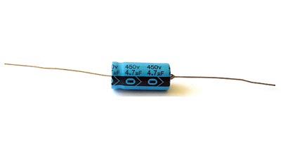 4.7uF 4.7 uF 450V Axial Electrolytic Capacitor