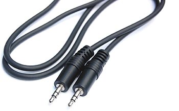 Shielded Audio Cable 3.5mm Stereo Male to Male Plug 2 ft