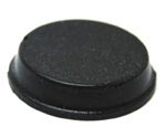 Black Cylindrical Self-Adhesive Rubber Feet Bumper 19.1mm X 4.1mm