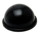 Black Hemispherical Adhesive Rubber Feet Bumpers 17.8mm X 9.6mm