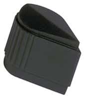 Military Skirted Pointer Matte Black Knob MS915281K1B