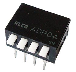 4 Position Dip Switch Alco ADP04B