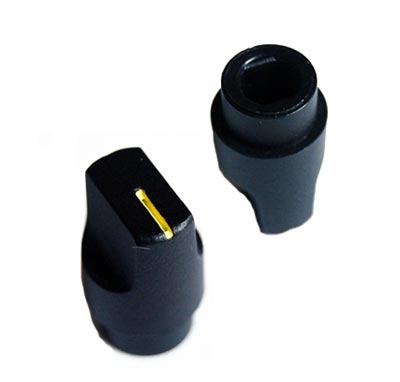 Black Plastic Equipment Pointer Knob