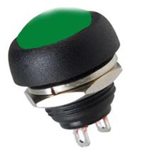 Push Button Momentary Switch Green Off On 125VAC CES 66-2443
