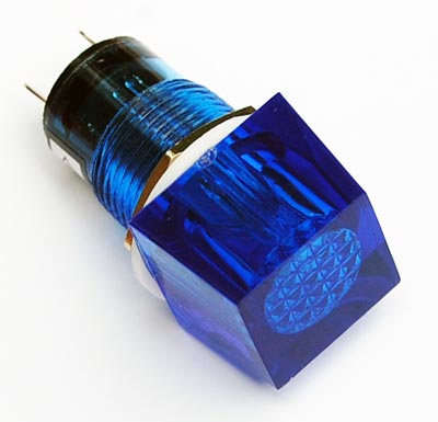 Blue 16mm 12V Panel Mount Pilot Lamp Indicator Light