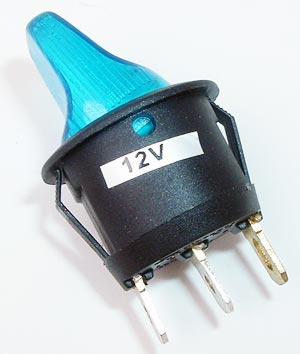 Toggle Switch 20A 12V Blue Lighted Automotive