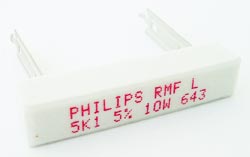 10W 5.1K ohm Wirewound Resistor Philips® RMF10L