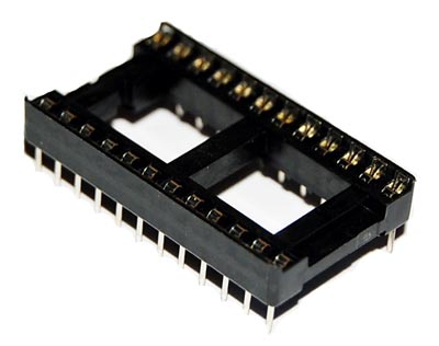 24 Pin IC Socket Open Frame Amp 2-641604-3