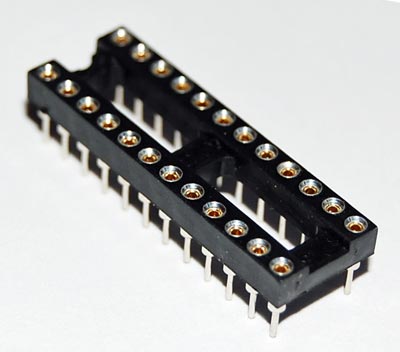 24 Pin IC Socket Machined Open Frame