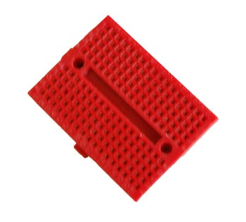 Red Solderless Breadboard Modular 170 Tie Points 1.84 in x 1.37 in