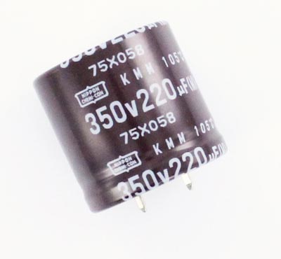 220uF 350V Radial Snap In Electrolytic Capacitor Nippon EKMM351VSN221MR30S