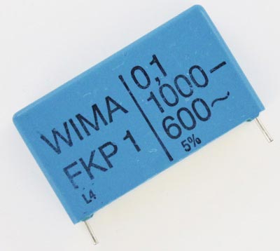0.1uF 1000V Polypropylene Pulse Capacitor FKP1O131007C00J WIMA
