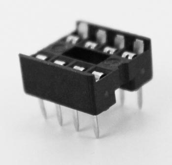 8 Pin IC Socket Low Profile Open Frame TCI T02-08
