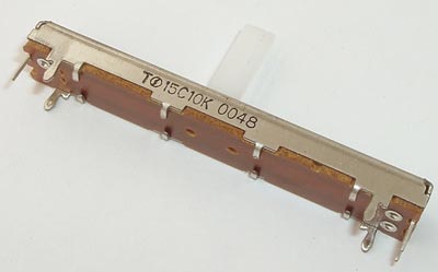 NOBLE 16mm x 60mm 10kohm Audio/Logarithmic Slide Potentiometer 1 