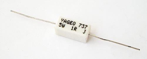 5W 1 ohm 5&#37; Cement Wirewound Resistor Yageo® SQP500JB-1R