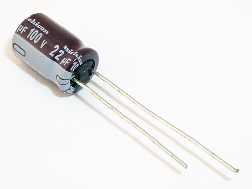 22uf 100v Philips Radial Electrolytic Capacitor 8x12mm 2pcs for sale online 