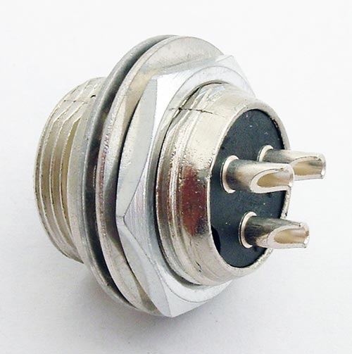 CB3M Circular Male Receptacle Connector Switchcraft