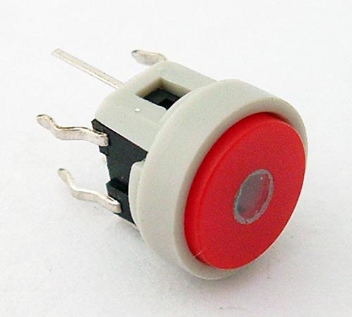 Pushbutton Switch Red Illuminated 50mA 48V CIT CL1200B93R