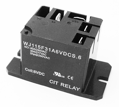 40A 240VAC  6.0VDC Relay CIT WJ115F31A6VDCS.6