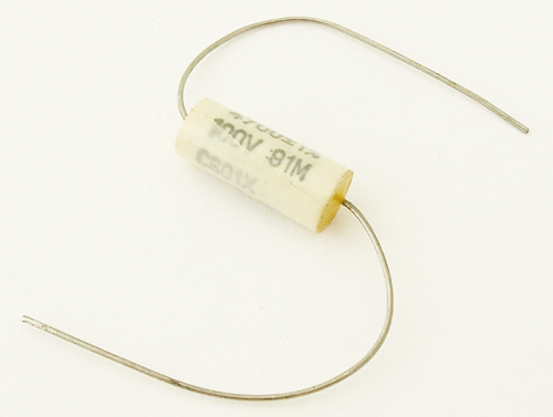 0.0047uF 100V Axial Polyester Film Capacitor TRW CS01X Series