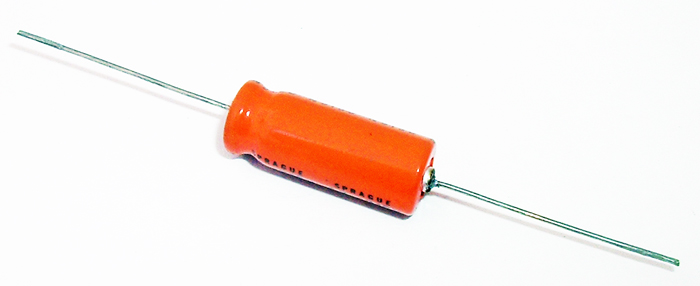 4.7uF 315V Axial Electrolytic Capacitor Vintage Sprague 516D475M315M
