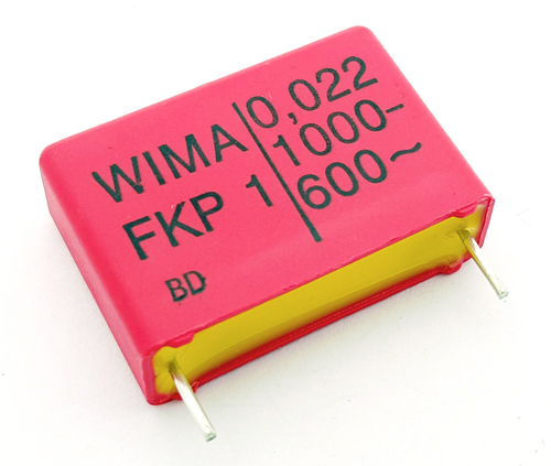 .022uF 1000V Polypropylene Pulse Box Capacitor FKP10122205F00MSSD Wima