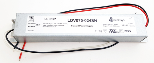 LDV075-024SN 24V 3.125A 75W AC-DC Converter LED Power Supply Excelsys