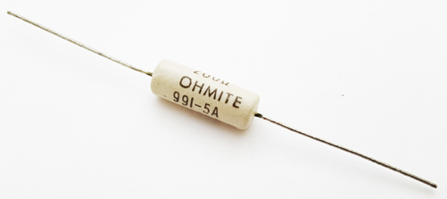 6.5W 200 ohm 1&#37; Wire Wound Resistor Ohmite RW67V201