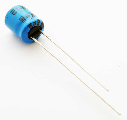 100uF 10V Miniature Radial Electrolytic Capacitor BC Components 2222-097-54101
