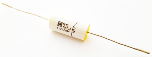0.47uF .47 uF 250V 10&#37; Axial Polyester Film Capacitor Roederstein 474K250