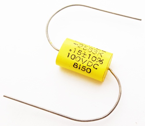 0.15uF .15 uF 100V 10&#37; Axial Polyester Film Capacitor EC ME2-2583K