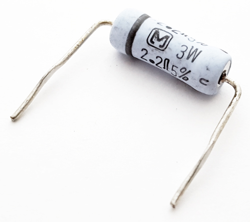 Power Resistors 2.2 Ohm 3W Metal Oxide Silicone 5 pc 